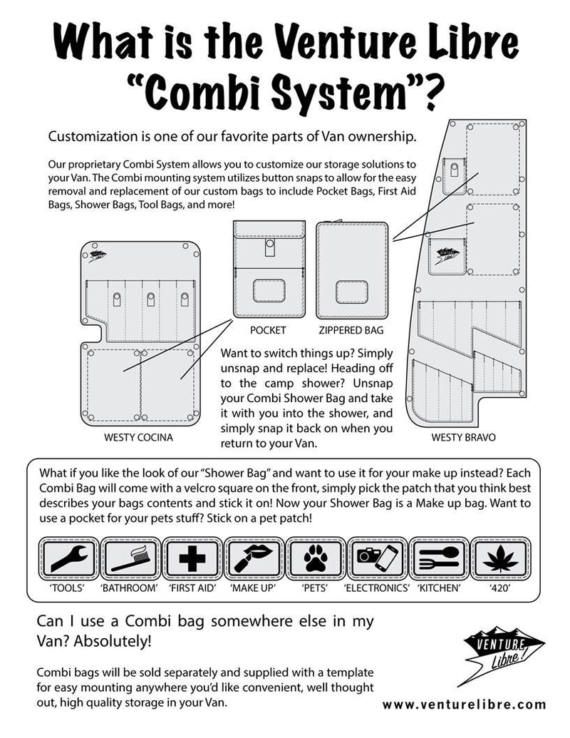 Storage Bags for Westy Combi & Casa Bases