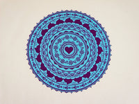 Thumbnail of CLEARANCE Women's Camper Love Mandala Organic T-Shirt (Blue/Purple Size Large)