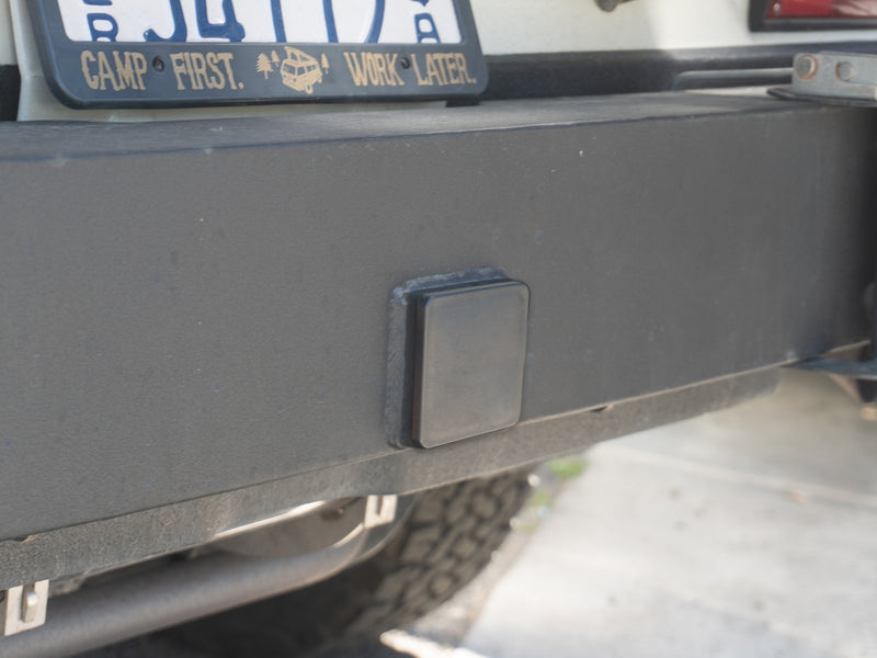 Black Square Snap in Hitch Hole Cap