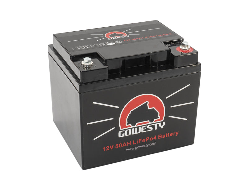 GoWesty LiFePO4 Lithium Iron Phosphate 50Ah Auxiliary Battery