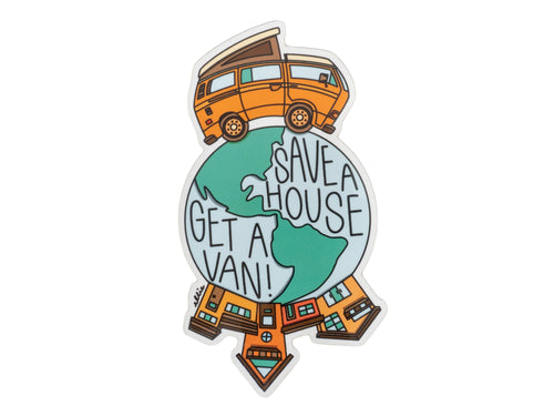 Save A House - Get A Van Sticker
