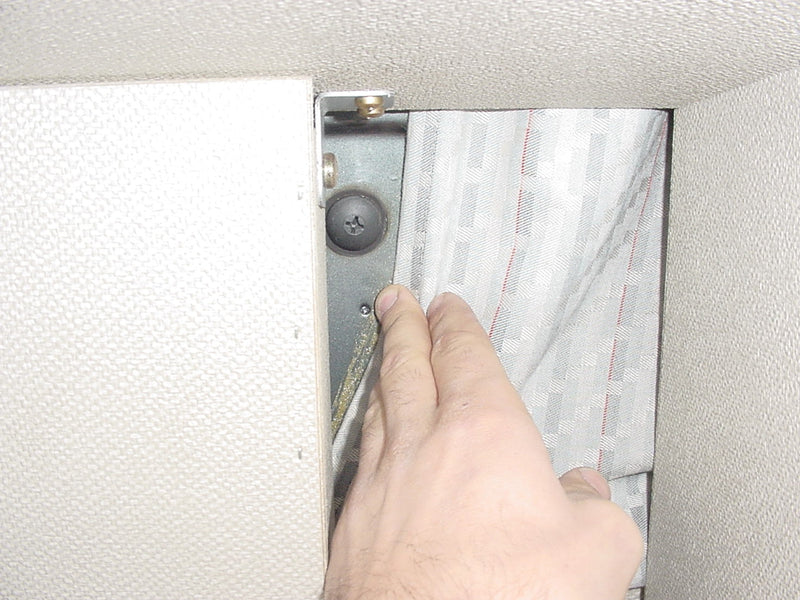 Factory mounting point in rear cabinet of Vanagon.