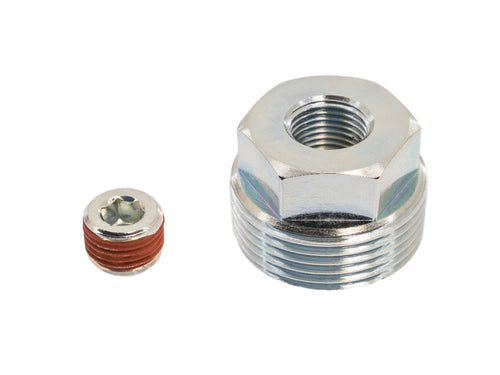 Gear Oil Drain/Fill Plug with External Hex and Threaded Port