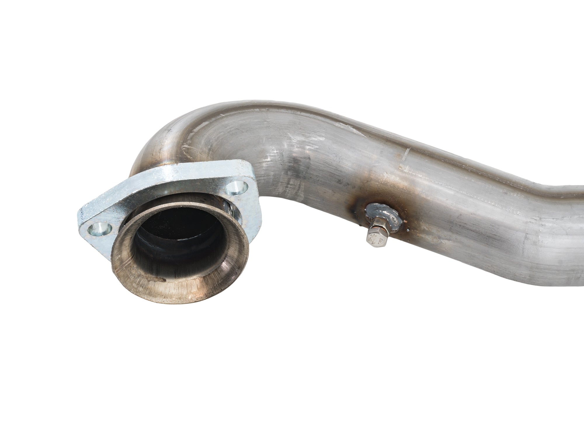 Stainless exhaust j pipe collector to catalytic converter GoWesty