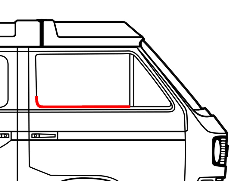 Window Scraper without Groove - Outside Passenger/Inside Driver [Vanagon]
