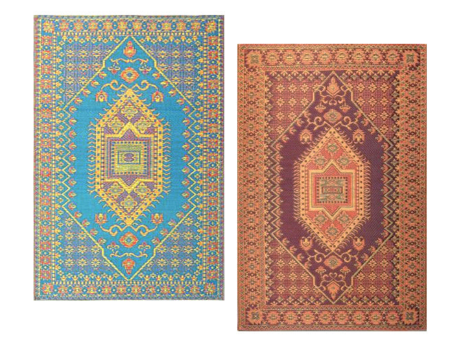 Recycled Outdoor Mat - Turkish Pattern (4x6)